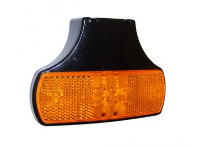 Perei Sm50 Series Amber Side Marker Light With A 9-33v Superseal Connection And Horizontal Bracket Slide Image