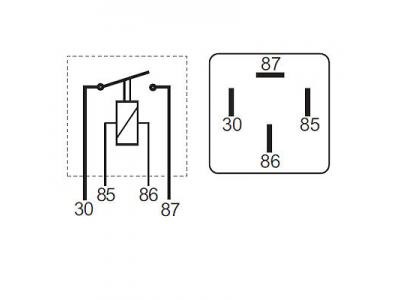 12V "A" TYPE TERMINAL MINI MAKE/BREAK RELAY Slide Image