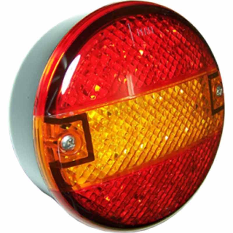 Perei 800 Series Red/amber Rear Combination Lamp With A 24v Spade Terminal Connection Main Image