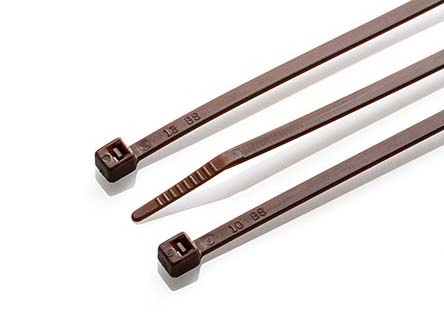 200 X 4.8mm Brown Cable Ties Main Image
