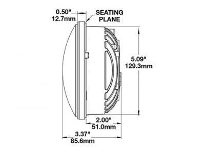 JWS MODEL 8630 ROUND HEADLIGHTS Technical Image