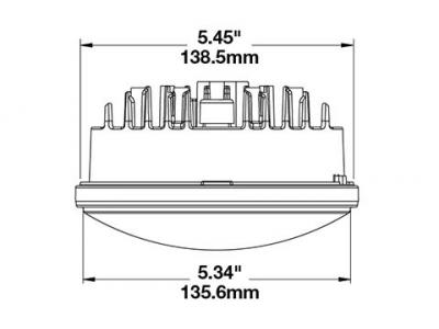 JWS MODEL 8630 ROUND HEADLIGHTS Technical Image