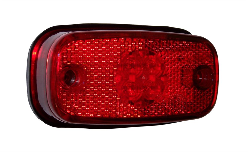Perei M18 Series Red Rear Marker Light With A 12v Terminal Block Connection Main Image