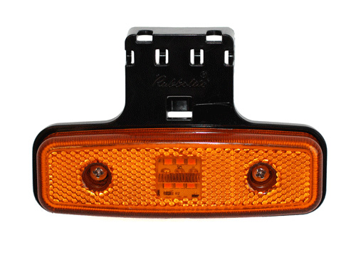 Truck-lite Model M876 24v Di Cat 5 Amber Led Side Marker Light With Bracket And 3 Way Superseal Main Image