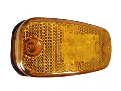 Perei M18 Series Amber Side Marker Light With A 12v Terminal Block Connection Slide Image