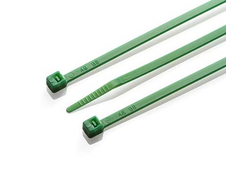 200 X 4.8mm Green Cable Ties Main Image