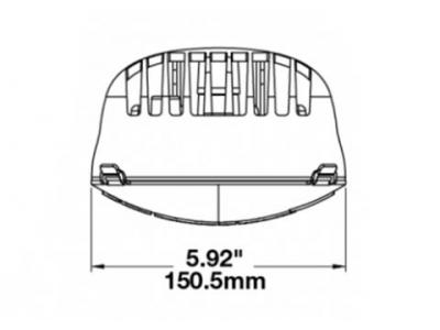 JWS ROUND OFF-ROAD LAMP PAIR - DRIVING BEAM Technical Image