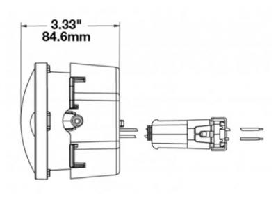 JWS 6145 J2 JEEP FOG LIGHT PAIR Technical Image