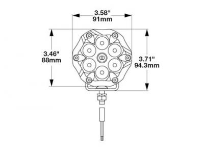 JWS TRAIL 6 OFF ROAD SPORTS LAMP Technical Image