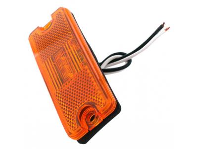 Truck Lite Model Tl/18 10-30v Amber Led Side Marker Kit Slide Image