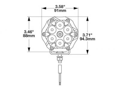 Jws 12v Led Off Road Sports Lamp Kit Technical Image