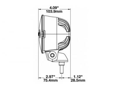 JWS OVAL OFF-ROAD LAMP PAIR - DRIVING BEAM Technical Image