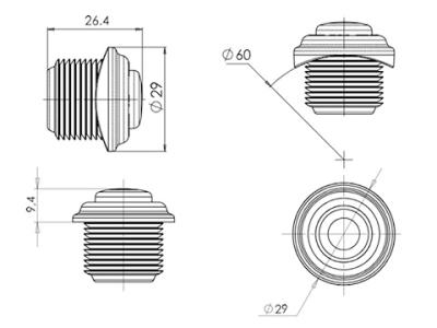 WAS Rear End Outline Lamp Technical Image