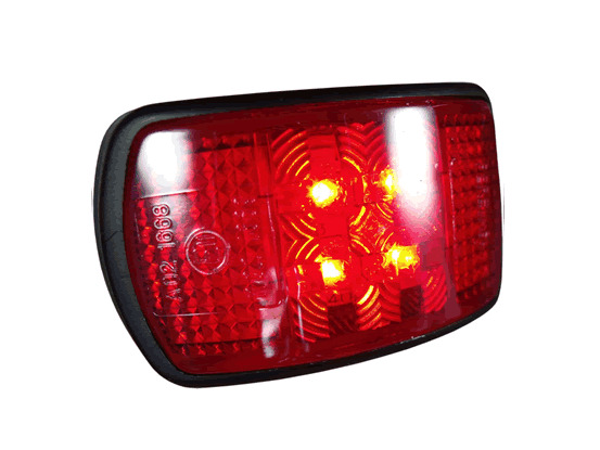 Perei M60 Series Red Rear Marker Light With A 9-33v Superseal Connection Main Image