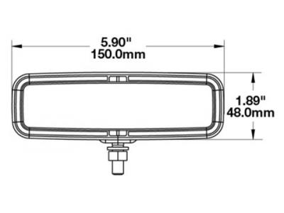 Jws Model 793 Red Led Safety Lamp Technical Image