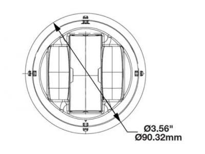 JWS MODEL 93 FOG LIGHT Technical Image