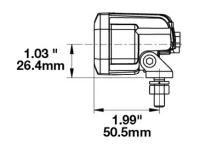 Jws Model 793 Red Led Safety Lamp Technical Image