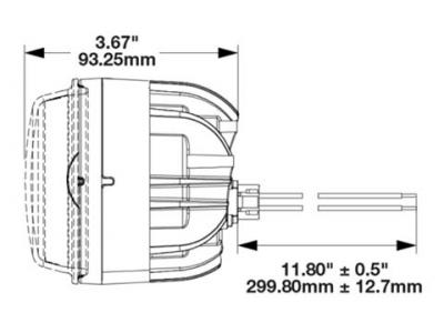 JWS MODEL 93 FOG LIGHT Technical Image