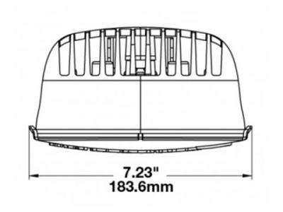 JWS OVAL OFF-ROAD LAMP PAIR - PENCIL BEAM Technical Image