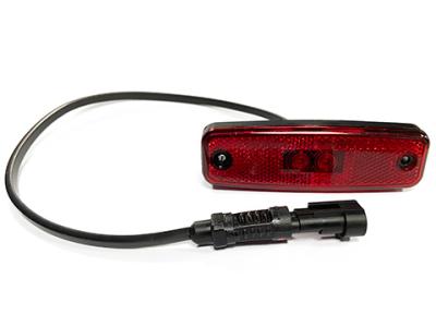 Truck-lite Model 891 Led Red Rear Marker Light With Superseal Connector Slide Image