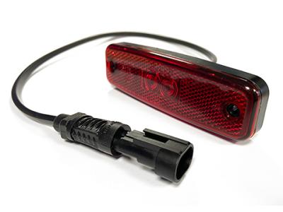 Truck-lite Model 891 Led Red Rear Marker Light With Superseal Connector Slide Image