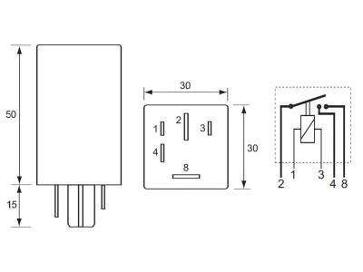 DURITE 70/20A SPLIT CHARGE RELAY Technical Image