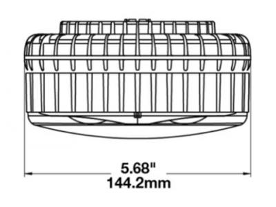 Jws Model 770 Blue Led Safety Lamp Technical Image