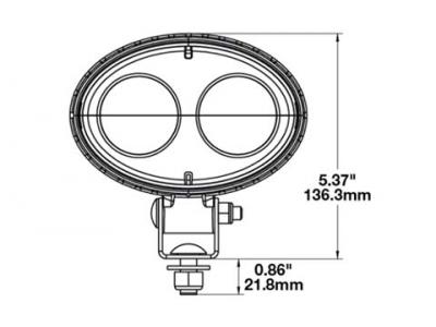 Jws Model 770 Red Led Safety Lamp Technical Image