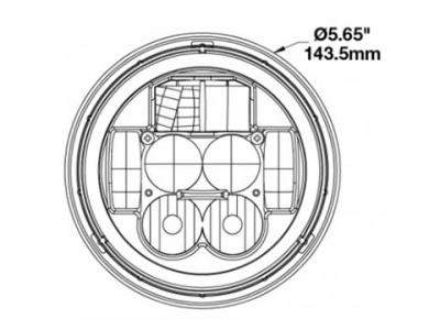 JWS MODEL 8631 4 IN 1 HEADLIGHT Technical Image