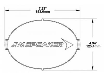 JWS Ts3001v Clear Replacement Lens Cover Technical Image