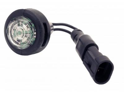 Truck-lite Model M856 12-24v Clear Led Front Marker With Flylead Slide Image