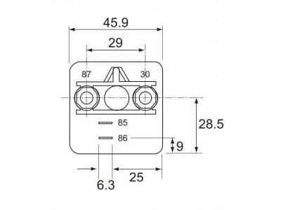 12V HORIZONTAL EXTRA HEAVY DUTY MINI MAKE/BREAK RELAY Slide Image