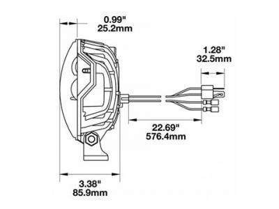 JWS MODEL 8632 4 IN 1 HEADLIGHT WITH PEDESTAL Technical Image