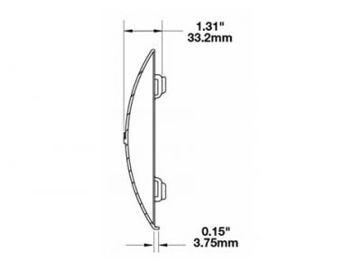 JWS Ts3001r Amber Replacement Lens Cover Technical Image