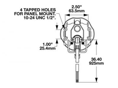 JWS TRAIL 6 AMBER/WHITE WORK LIGHT KIT Technical Image