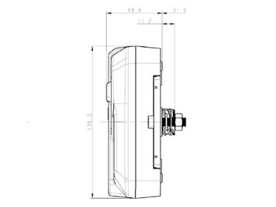 910 Multifunction Light - Right Hand Technical Image