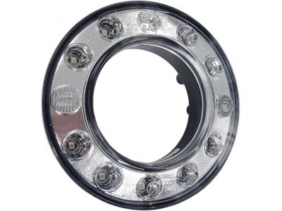 Perei 95mm Clear Brake Light With A 24v Flylead Slide Image