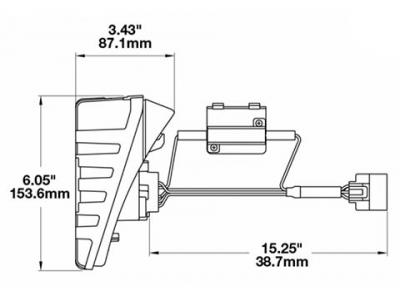 JWS 279 J2 SERIES LED TAIL LIGHT PAIR Technical Image