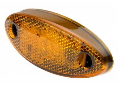 Truck-lite Model M894 12-24v Amber Led Side Marker Light With Bracket And Superseal Slide Image