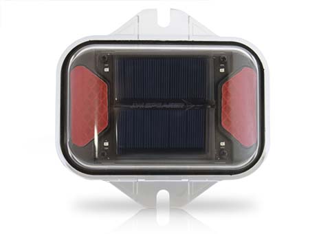 JWS Model 210 Red Led Solar Warning Lamp Main Image