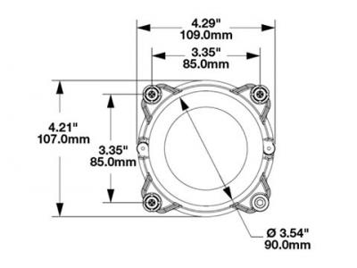 JWS 3 Point Mount For Model 93 Headlights Technical Image