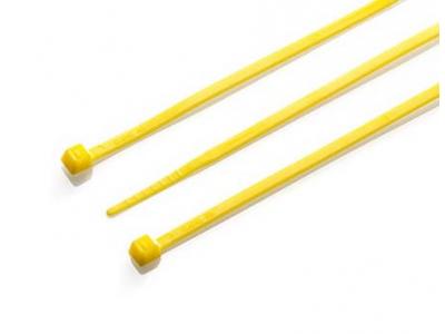 200 X 4.8mm Yellow Cable Ties Slide Image