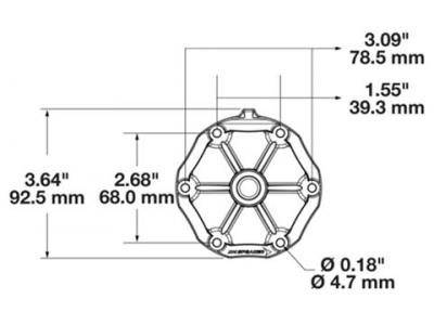 Trail 6 Bezel With Centre Mount Camera Technical Image