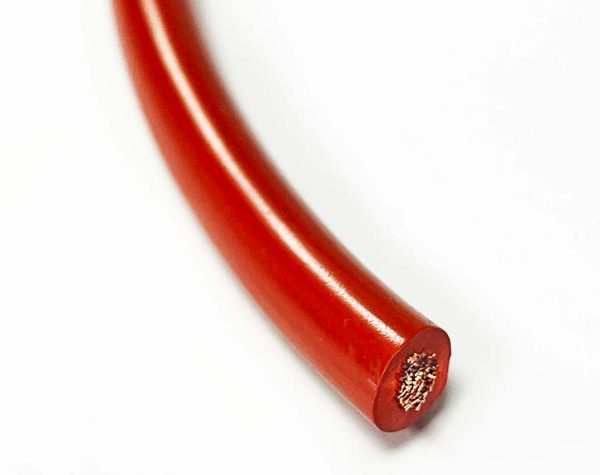 Red welding cable
