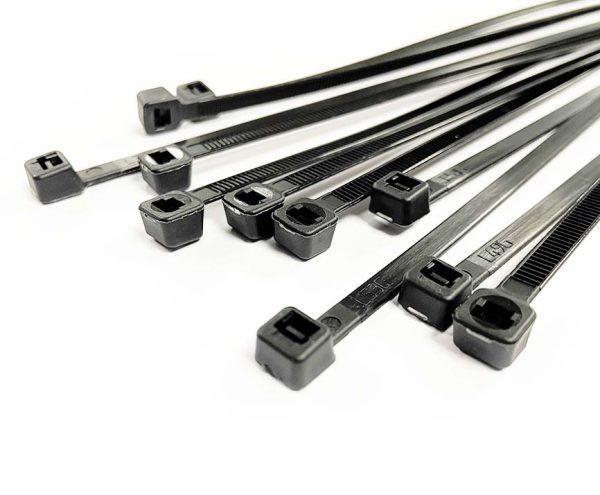 100 X 2.5mm Black Cable Ties